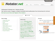 Tablet Screenshot of notater.net
